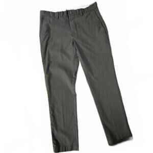Banana Republic Aiden Chino Pants Mens 33x32 Straight Leg Flint Grey Flat Front